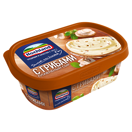 Балқытылған ірімшік саңырауқұлақтармен, 200 гр.